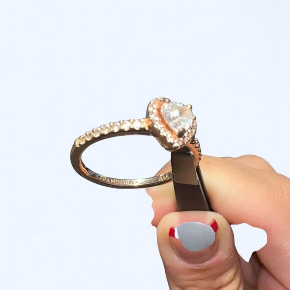 Pandora Rose Gold Heart Ring - Picture 1 of 5